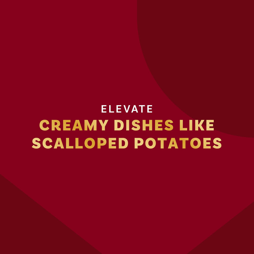 McCormick Gourmet Nutmeg finishing scalloped potatoes