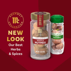 McCormick Gourmet Nutmeg whole grated fresh for recipes