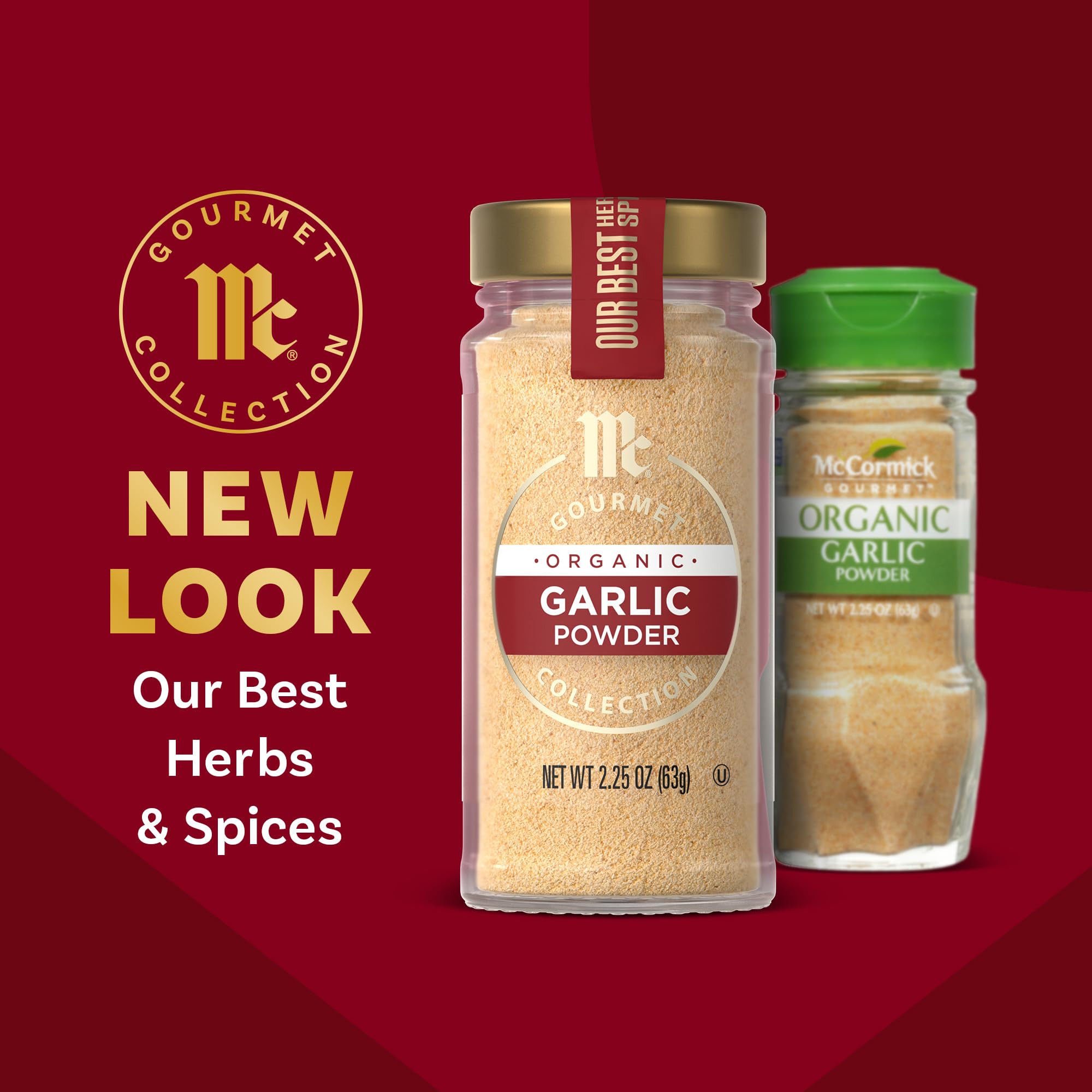 McCormick Gourmet Organic Garlic Powder cloves provide versatile base for recipes.