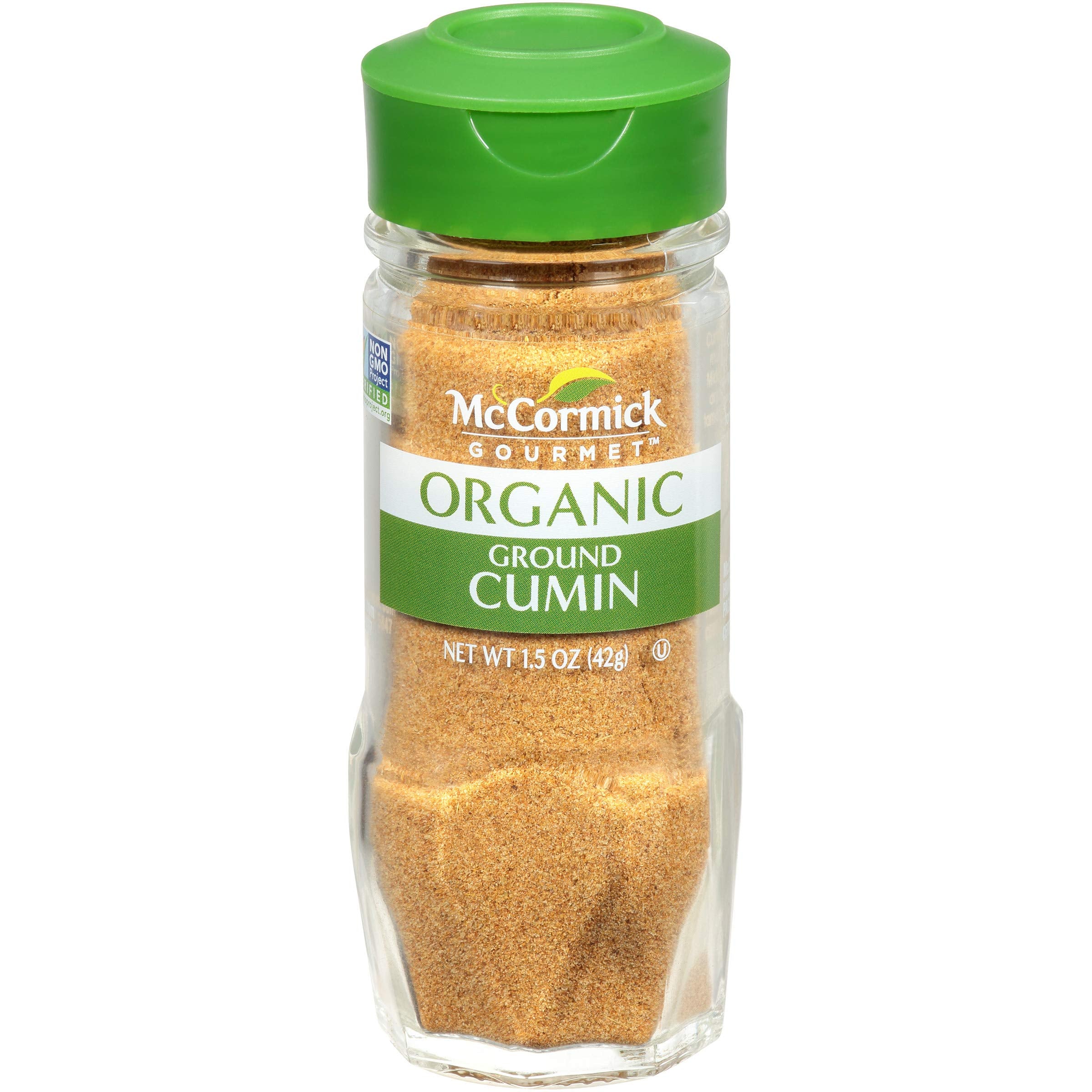 McCormick Gourmet Organic Ground Cumin jar — earthy aroma ideal for chili