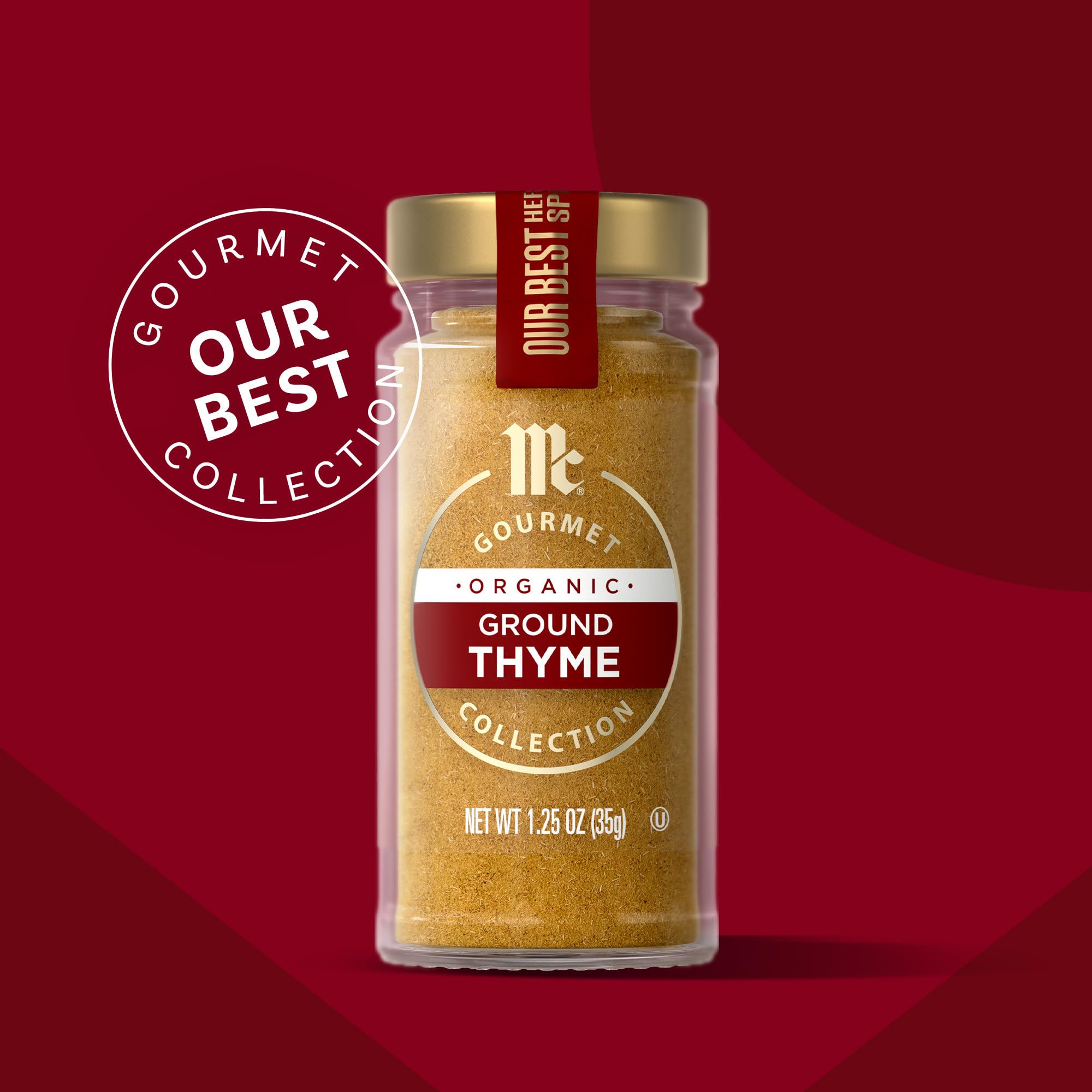 McCormick Gourmet Organic Ground Thyme rub on roast chicken demonstrates versatile spice rub use.