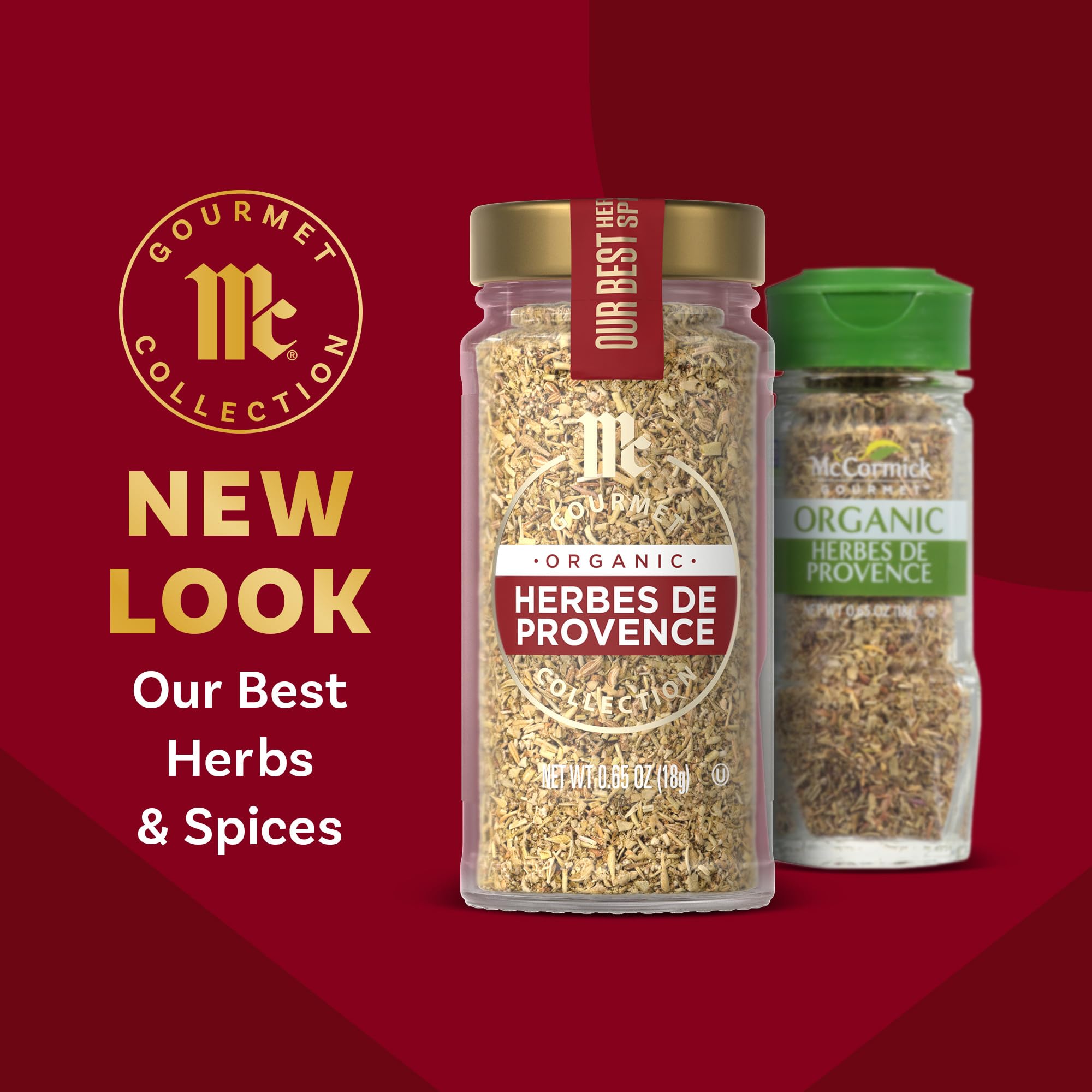 McCormick Gourmet Organic Herbes de Provence on roasted chicken enhances daily meals.
