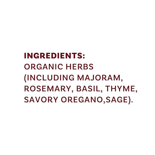 McCormick Gourmet Organic Italian Seasoning close-up of herbs on the blend
