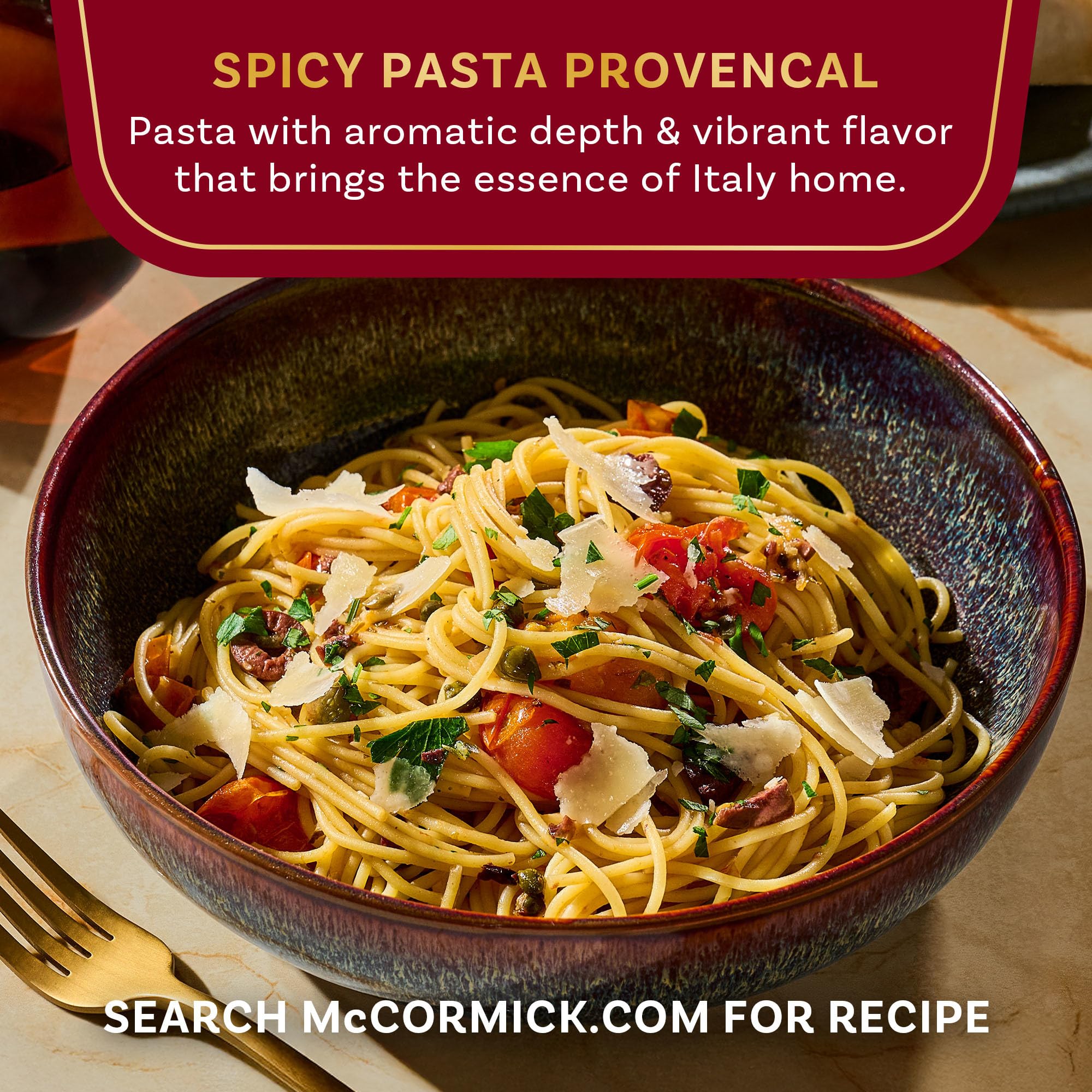 McCormick Gourmet Organic Italian Seasoning next to a minestrone bowl