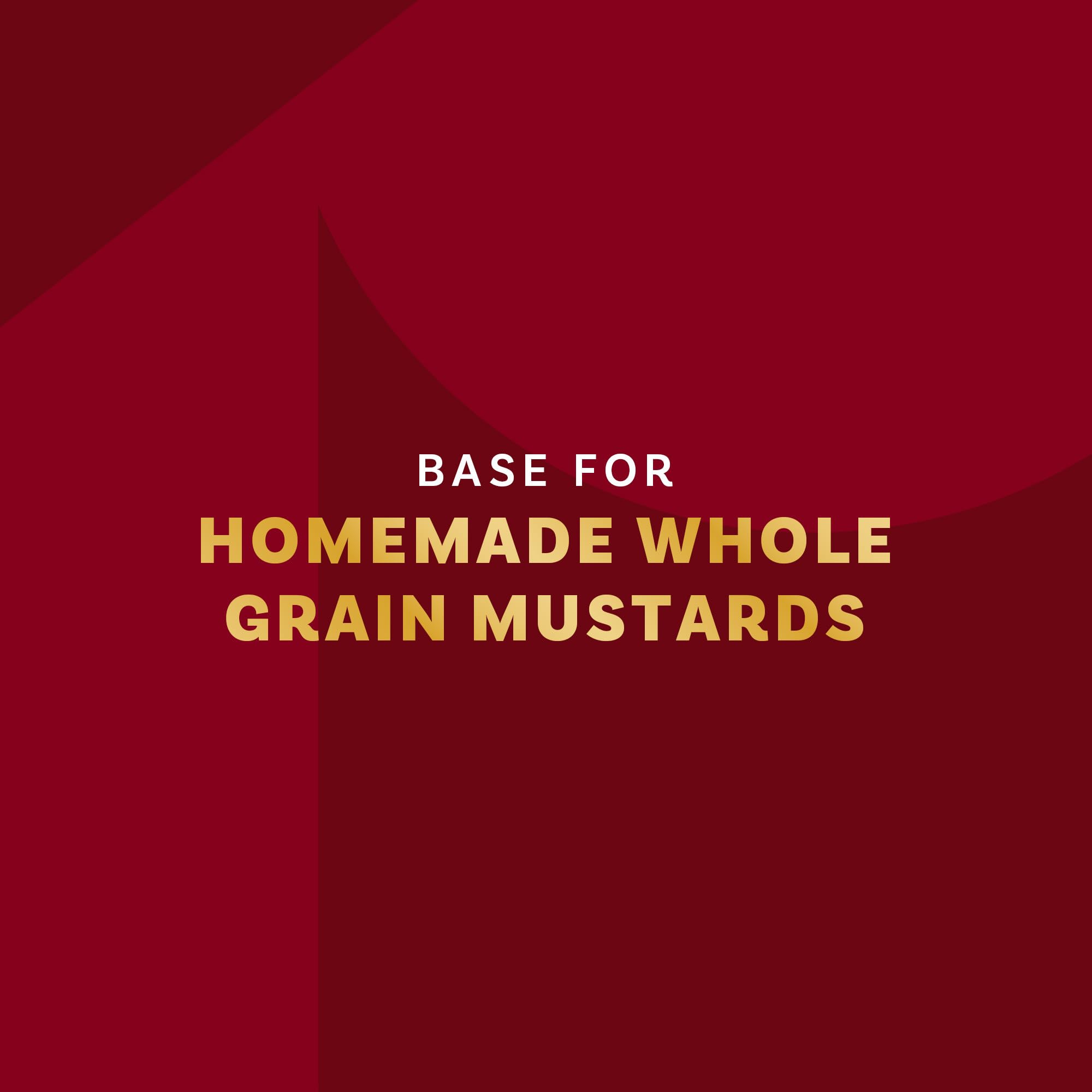 McCormick Gourmet Organic Yellow Mustard Seed on a cutting board – ready for pickling projects.