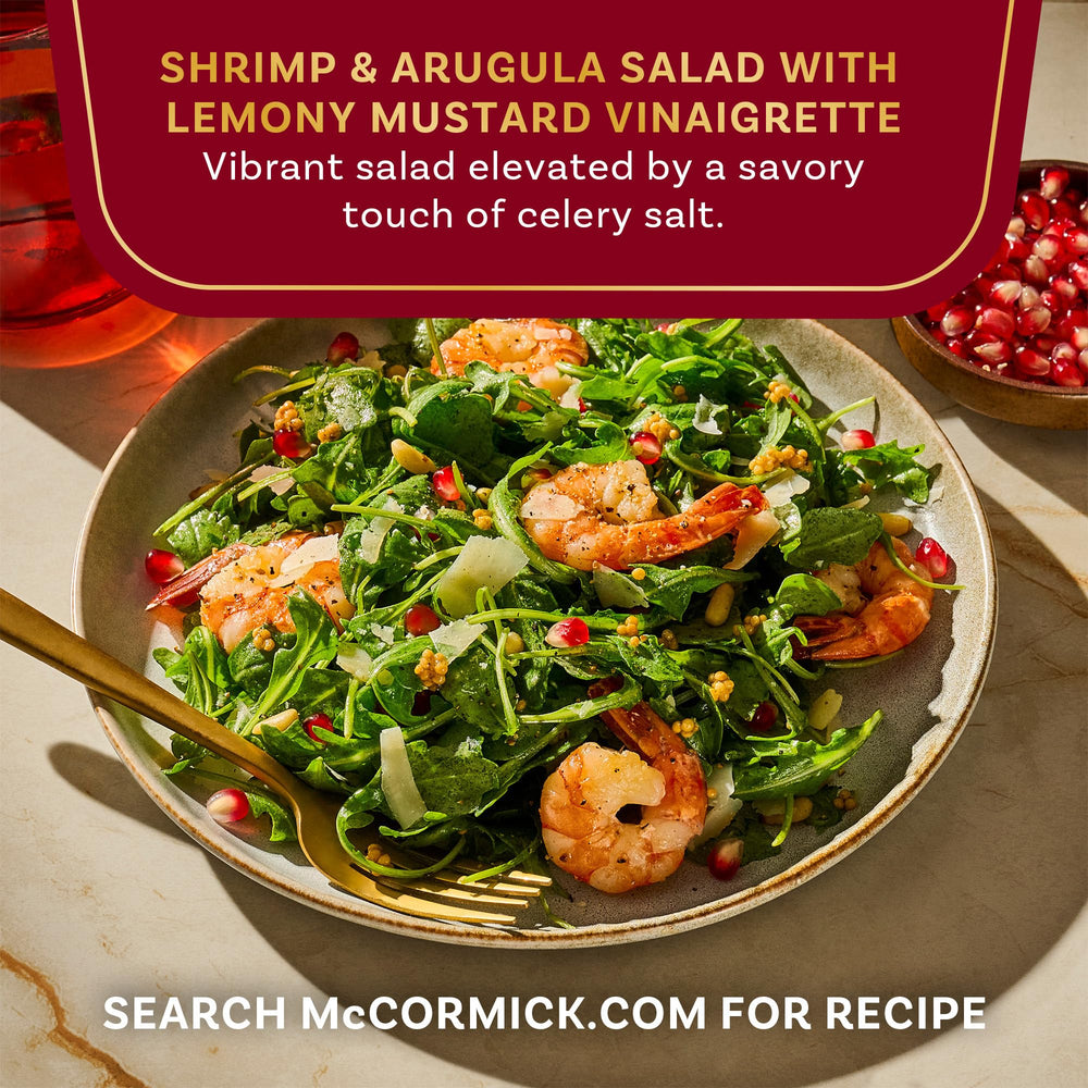 McCormick Gourmet Organic Yellow Mustard Seed in a mortar and pestle – fresh grind boosts sauces.