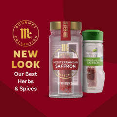 McCormick Gourmet saffron on spoon ready to bloom in hot water