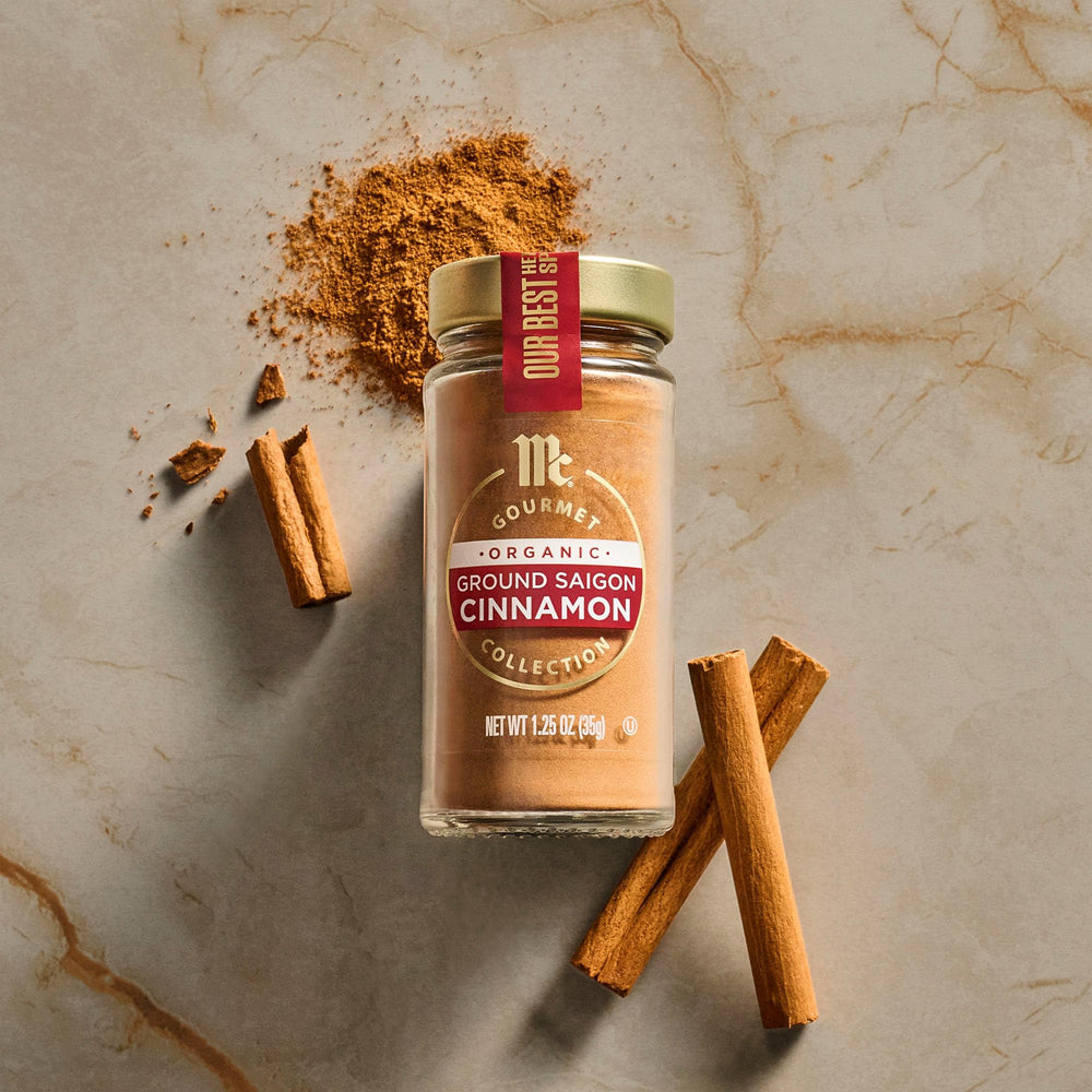 McCormick Gourmet Saigon Cinnamon hot beverage steam infuses spice