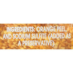 Close-up of finely grated Valencia orange peel texture from McCormick Gourmet