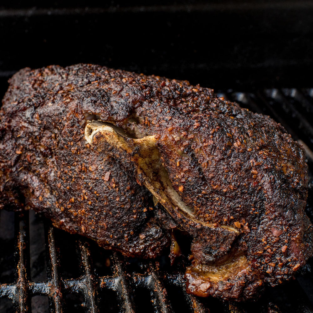 Beef steaks with McCormick Applewood Rub form a rich crust