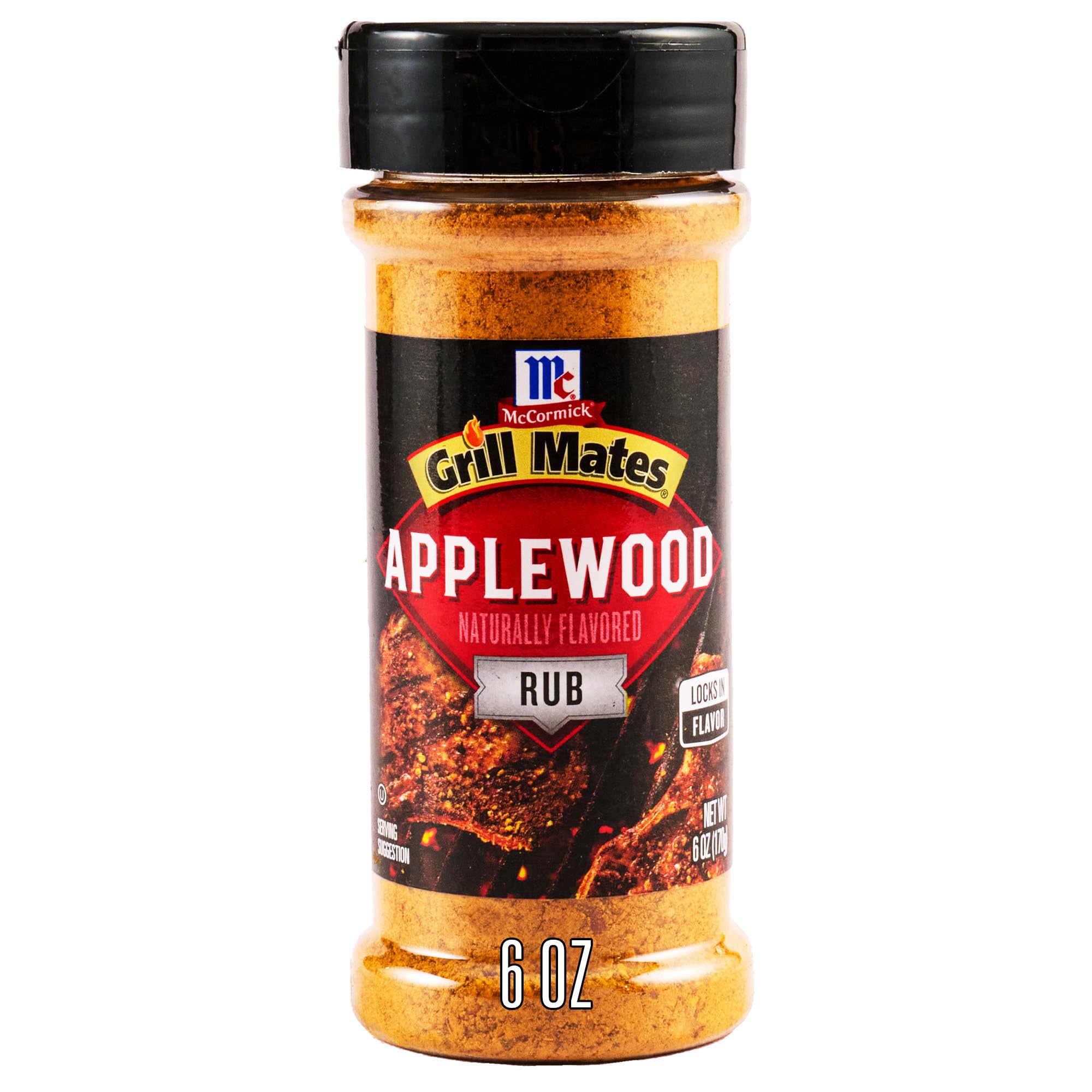 McCormick Grill Mates Applewood Rub bottle ready to season for smoky flavor