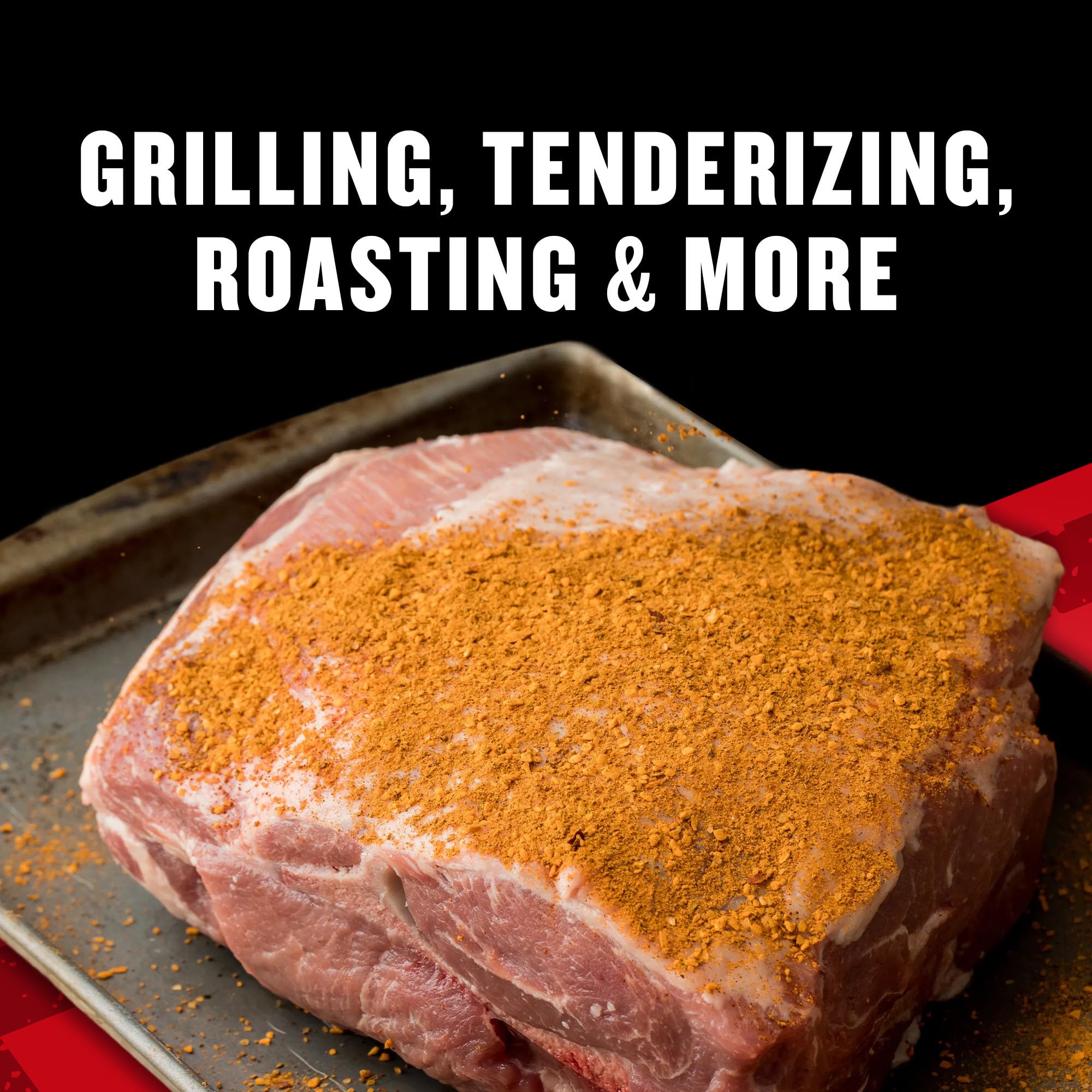 Measuring spoon and McCormick Applewood Rub ensure precise portions