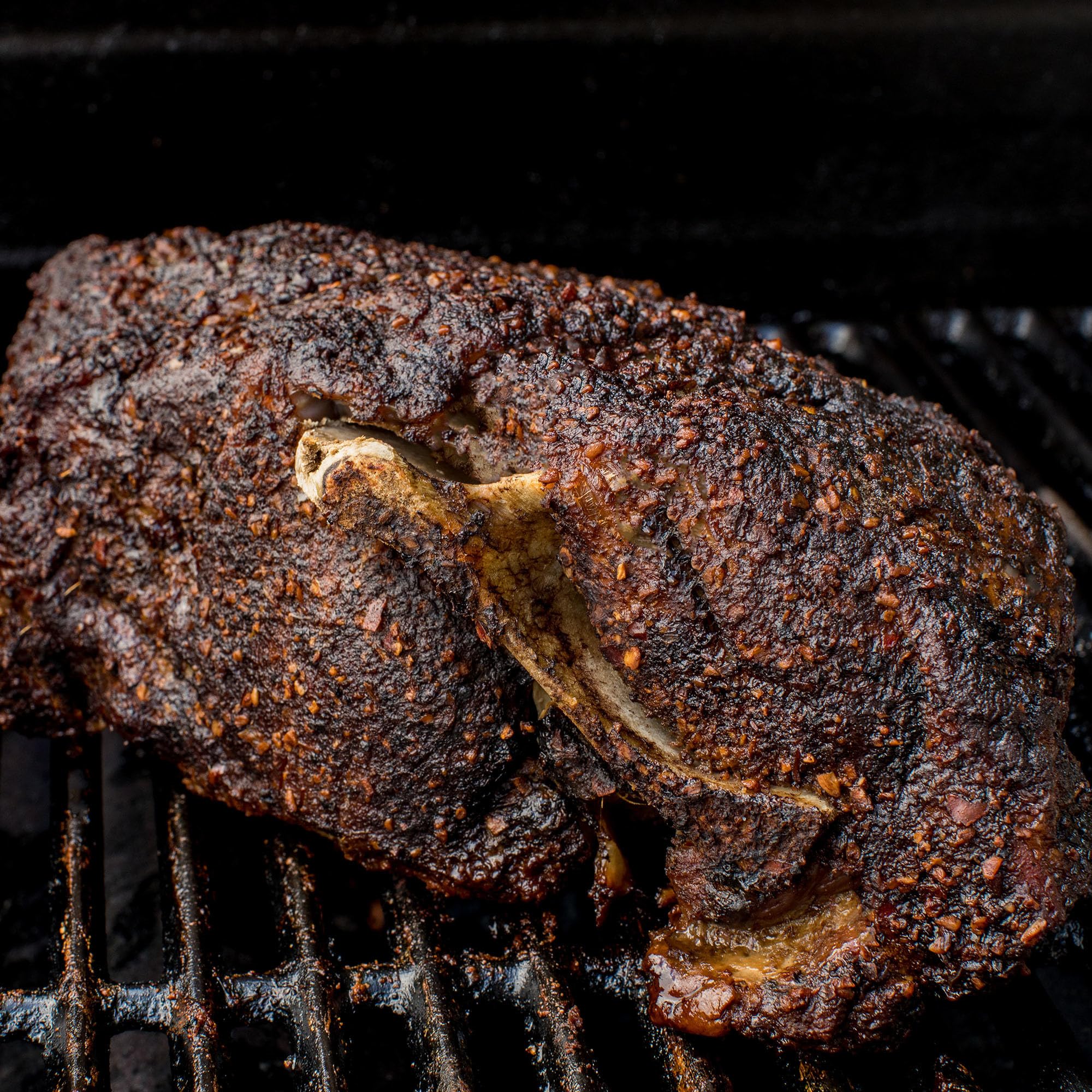 McCormick Grill Mates Applewood Rub on pork chops.