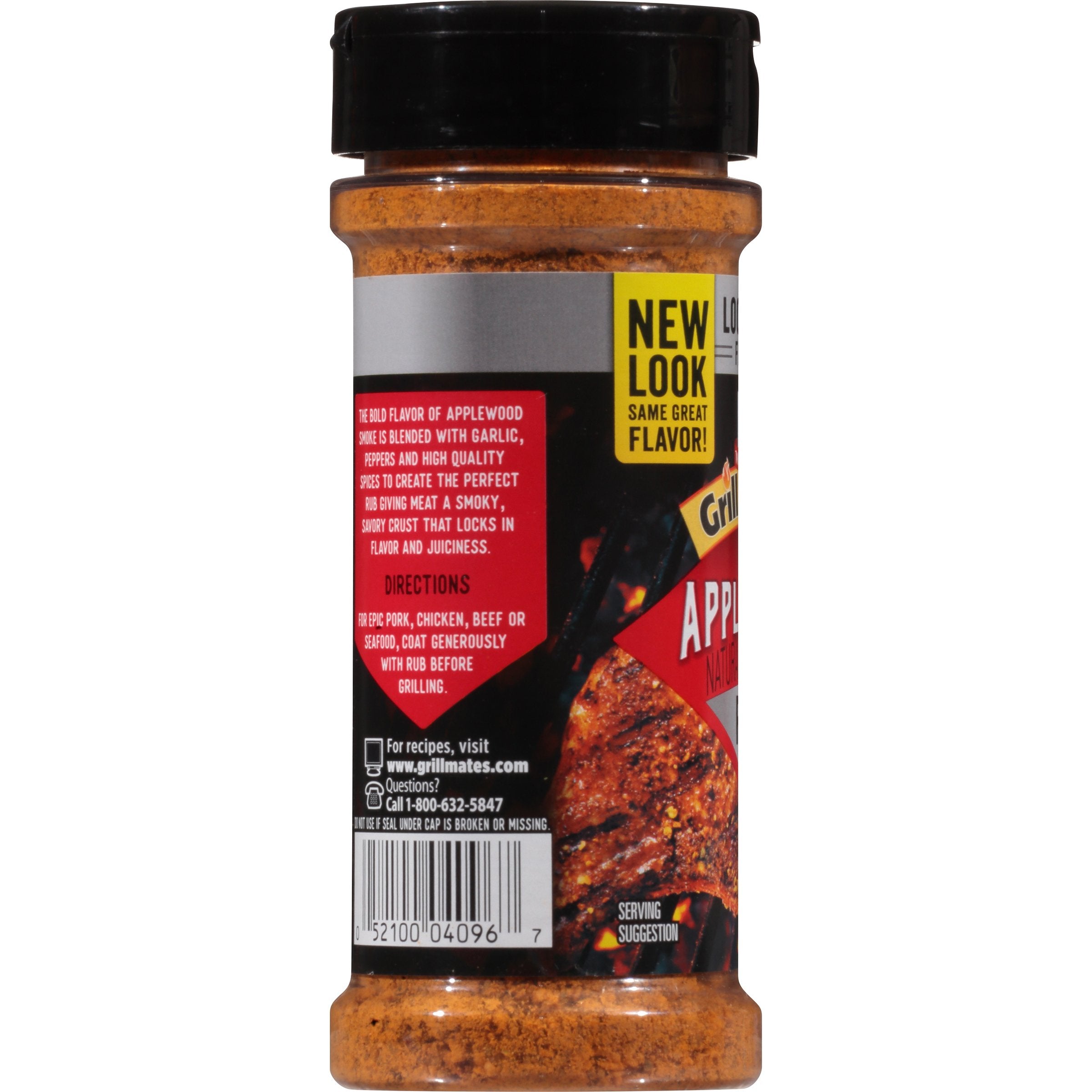 Seafood with McCormick Applewood Rub gains a light smoky finish