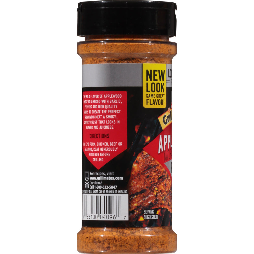 Seafood with McCormick Applewood Rub gains a light smoky finish