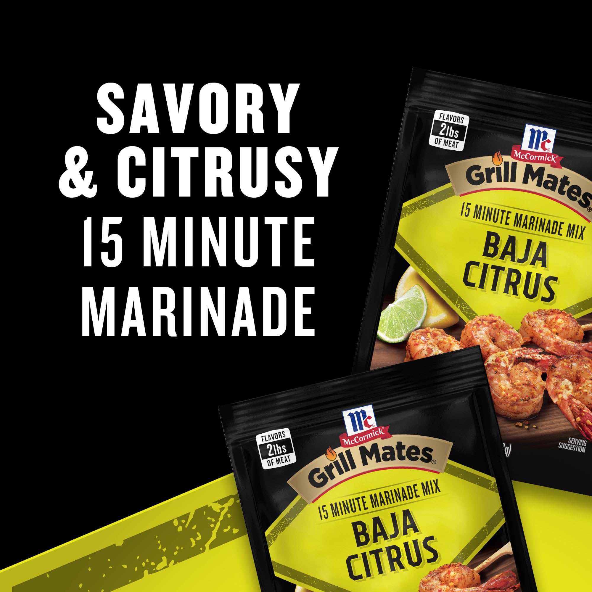 Seafood grilling with Baja Citrus Marinade emphasizes vibrant citrus and garlic
