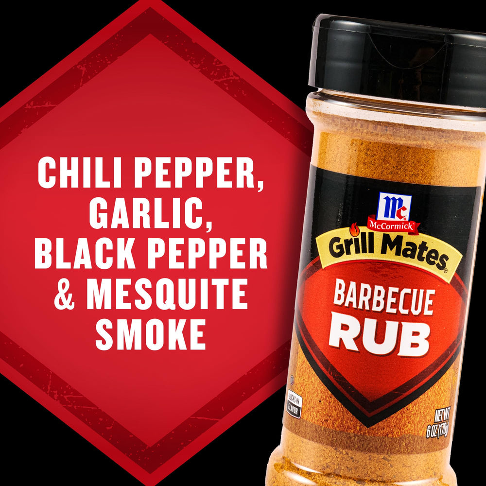 McCormick Grill Mates Barbecue Rub measuring spoon-ready bottle