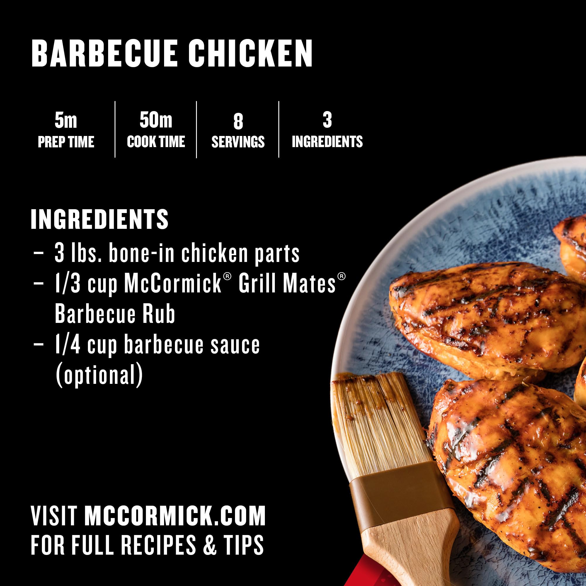 Seafood dish enhanced by McCormick Grill Mates Barbecue Seasoning pairing