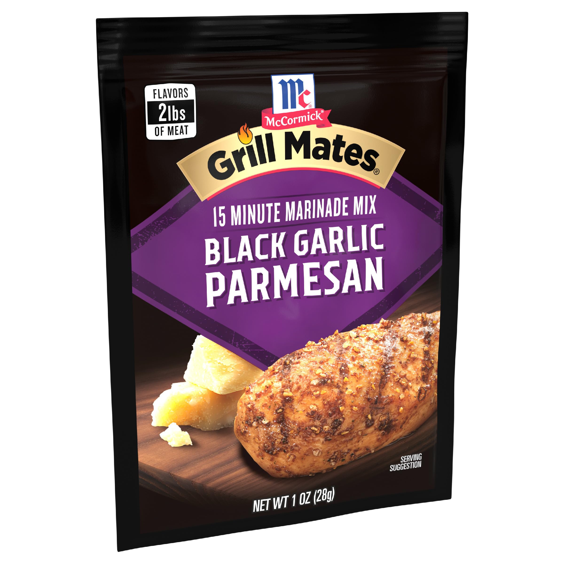 McCormick Grill Mates Black Garlic Parmesan 3-In-1 Seasoning Mix for chicken marinade