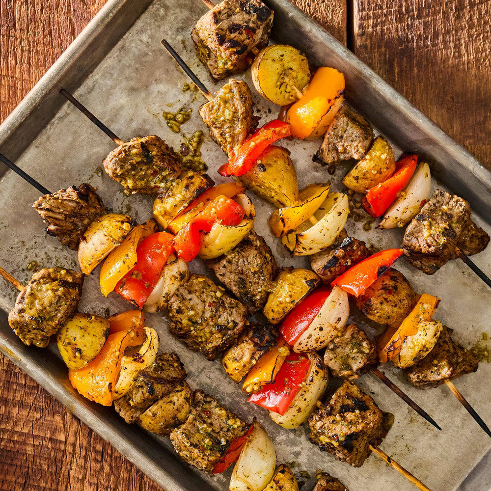 Kitchen scene featuring McCormick Grill Mates Brazilian Steakhouse spices