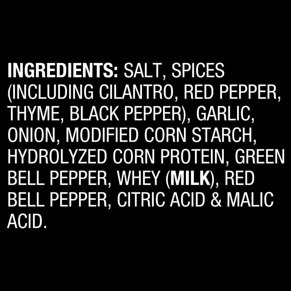 Close-up of McCormick Grill Mates Brazilian Steakhouse marinade label with cilantro and peppers
