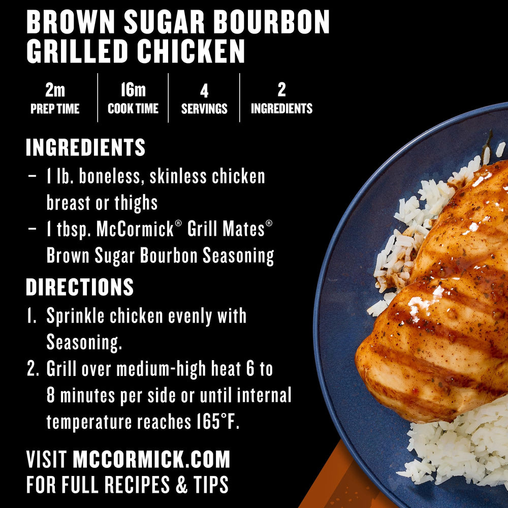McCormick Grill Mates Brown Sugar Bourbon is ready to use.
