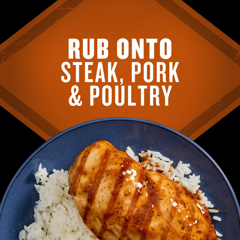McCormick Brown Sugar Bourbon dusting elevates rotisserie chicken.
