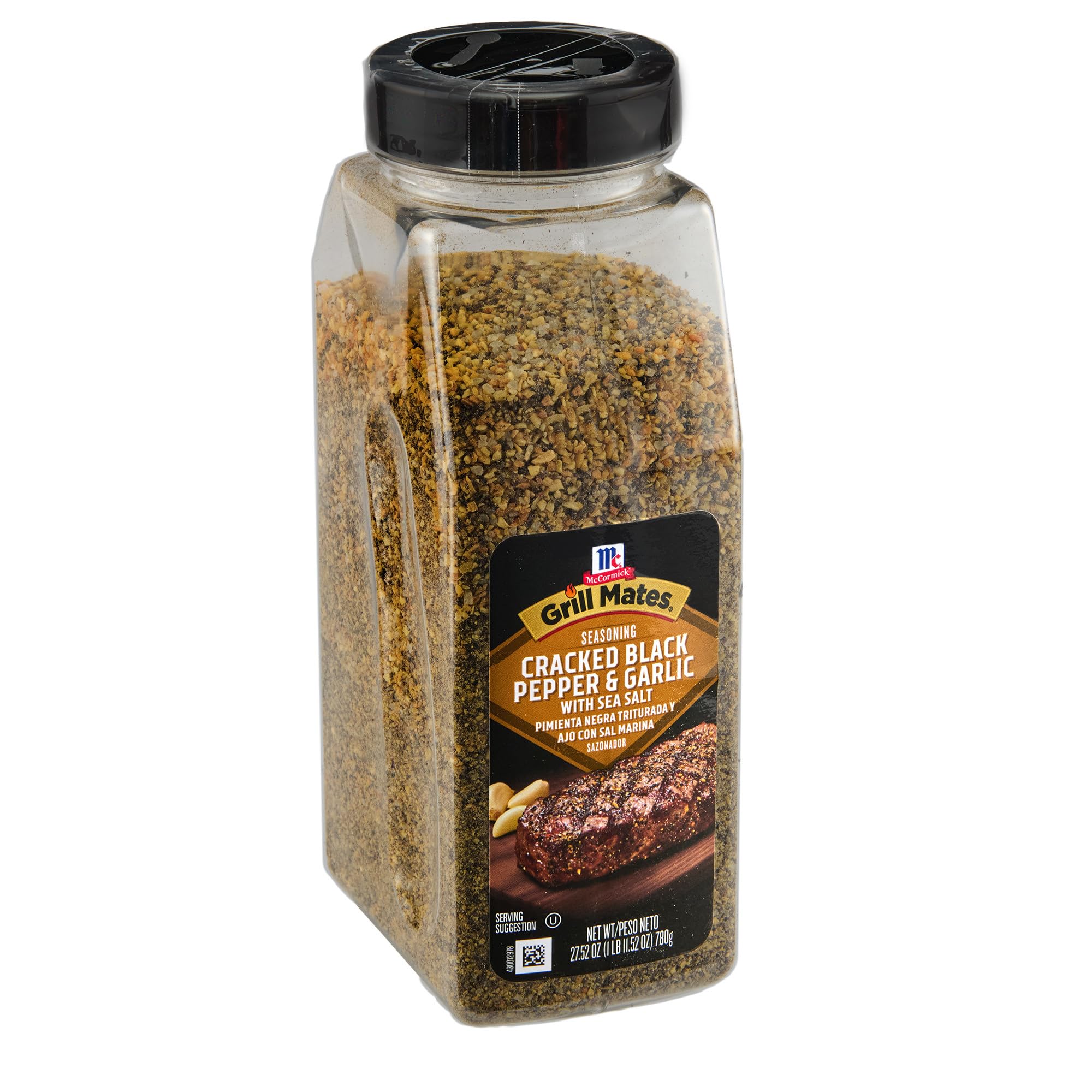 McCormick Grill Mates bottle front view highlighting coarse seasoning for grilling