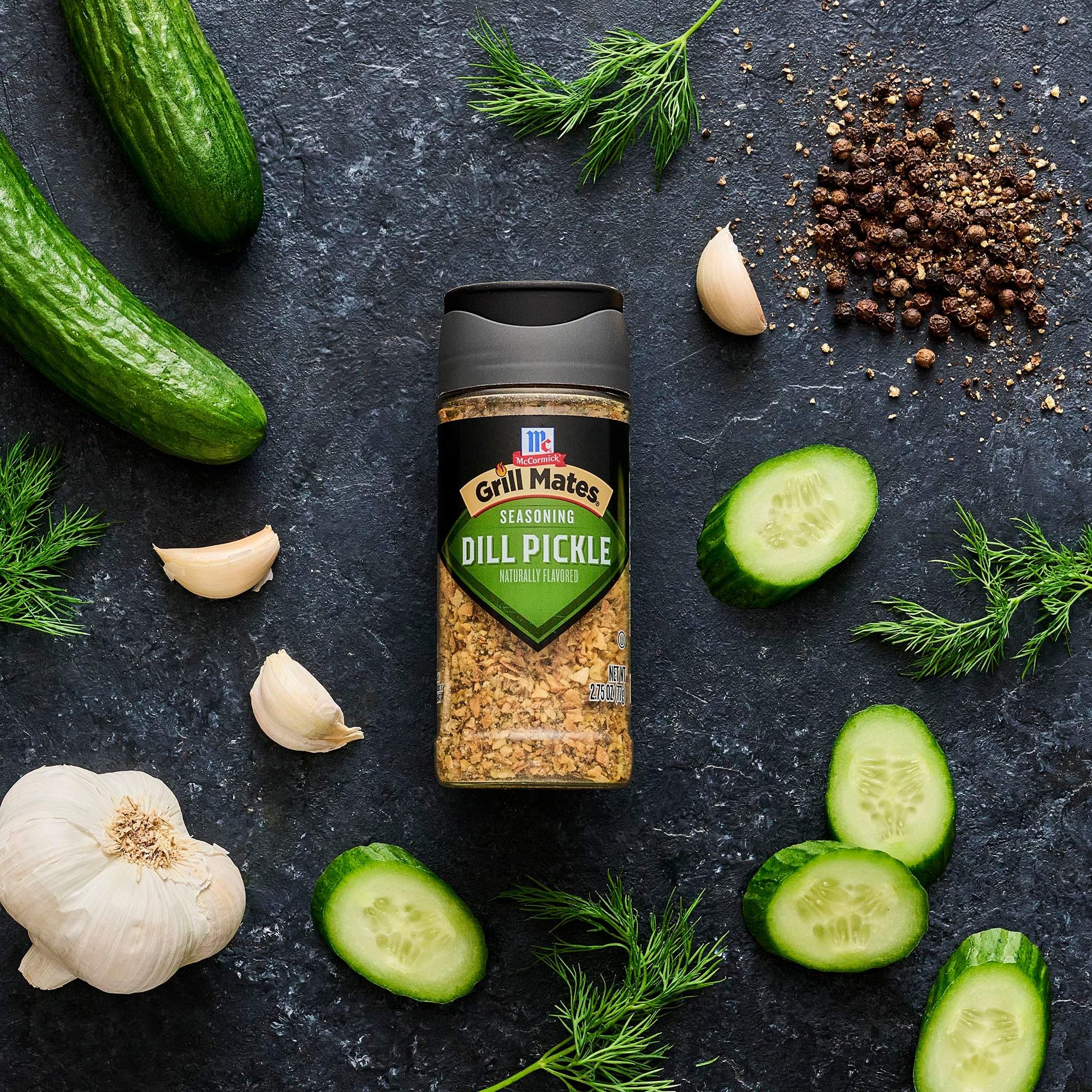 McCormick Grill Mates Dill Pickle Seasoning as quick marinade base.