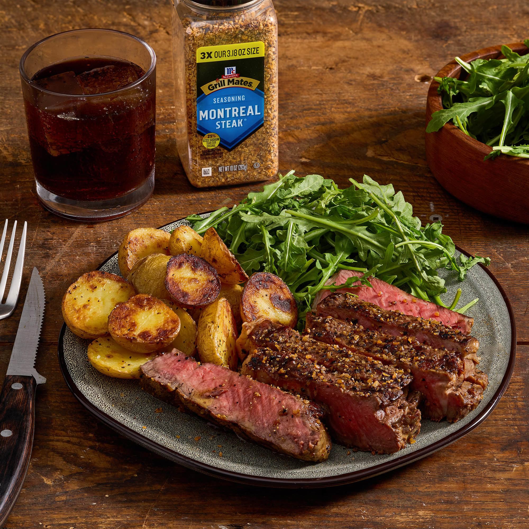 Garlic notes from McCormick Grill Mates boost aroma on grill.