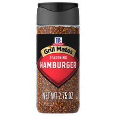 McCormick Grill Mates Hamburger Seasoning bottle ready for burger night.