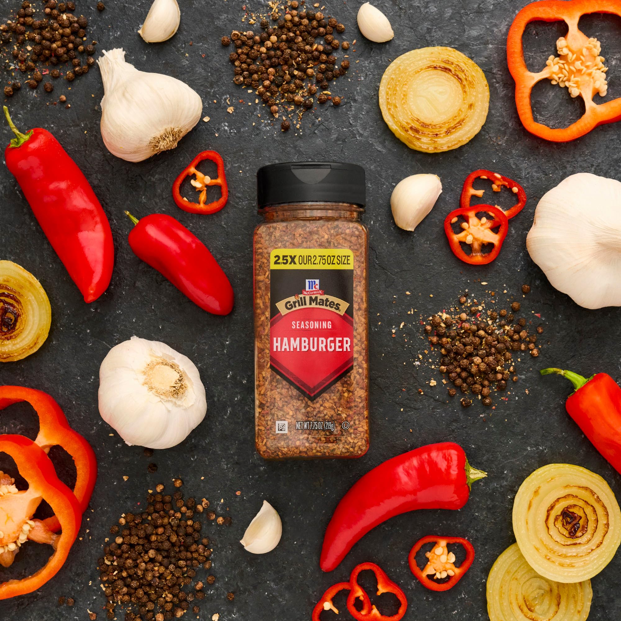 Gluten-free McCormick Grill Mates Hamburger Seasoning option.