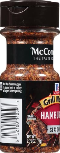 McCormick Grill Mates Hamburger Seasoning jar shows kosher certification.