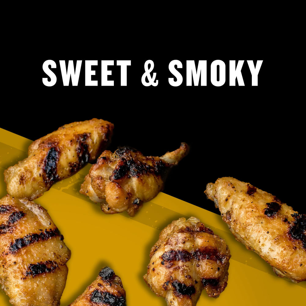 McCormick Grill Mates Honey Hickory Rub on chicken before grilling for flavor and moisture.