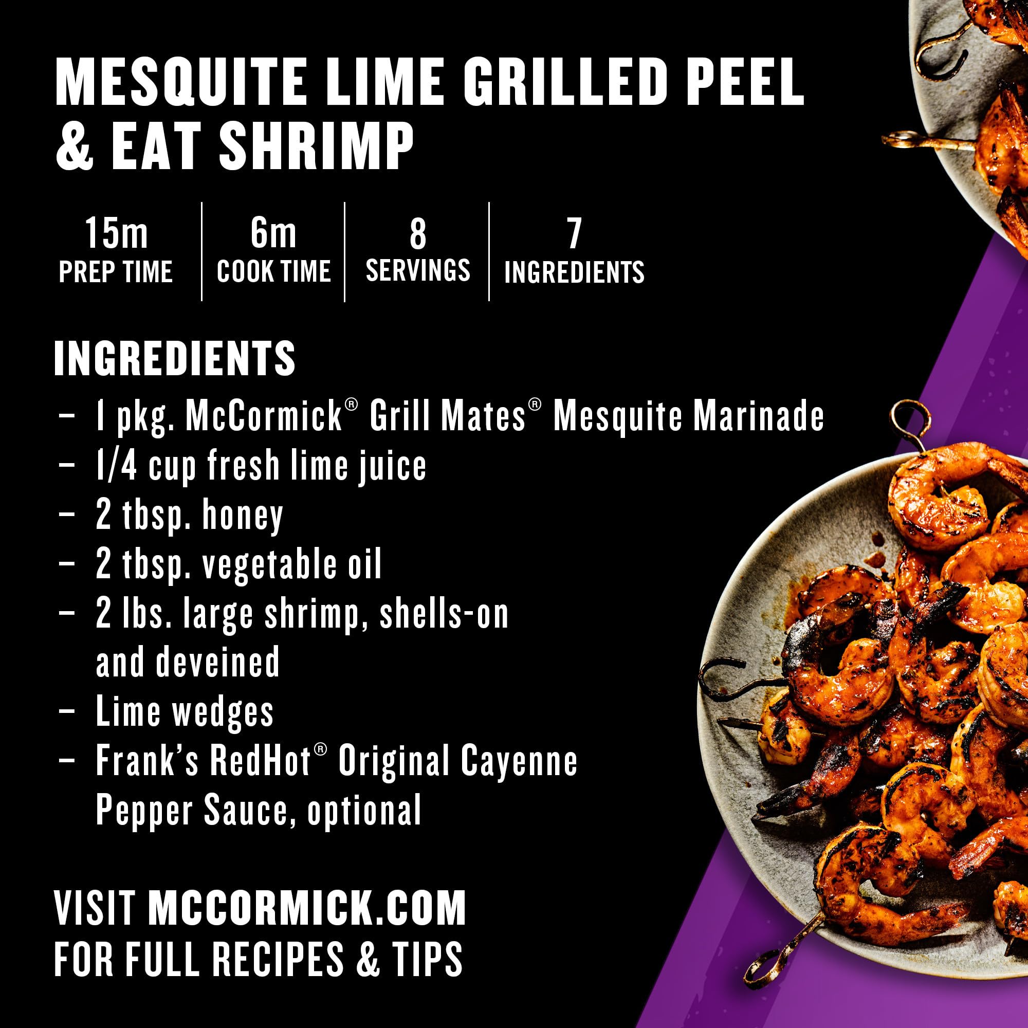Glazed with Mesquite Marinade Mix for a subtle smoky crust.