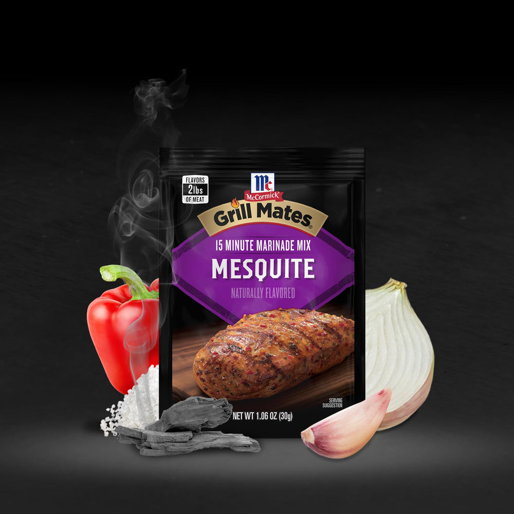 Kitchen aroma of Mesquite Marinade Mix enhancing the grilling experience.
