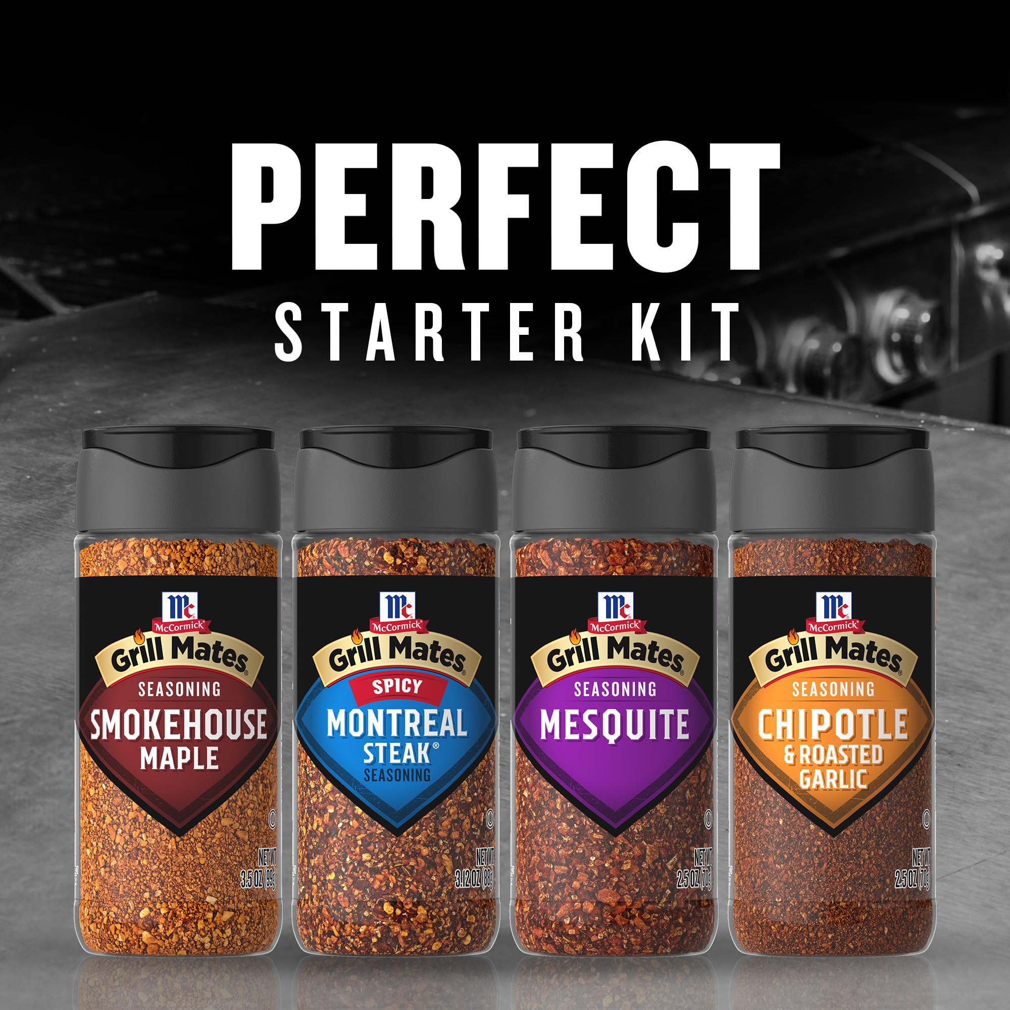 McCormick Grill Mates Mesquite seasoning bottle adds smoky depth.