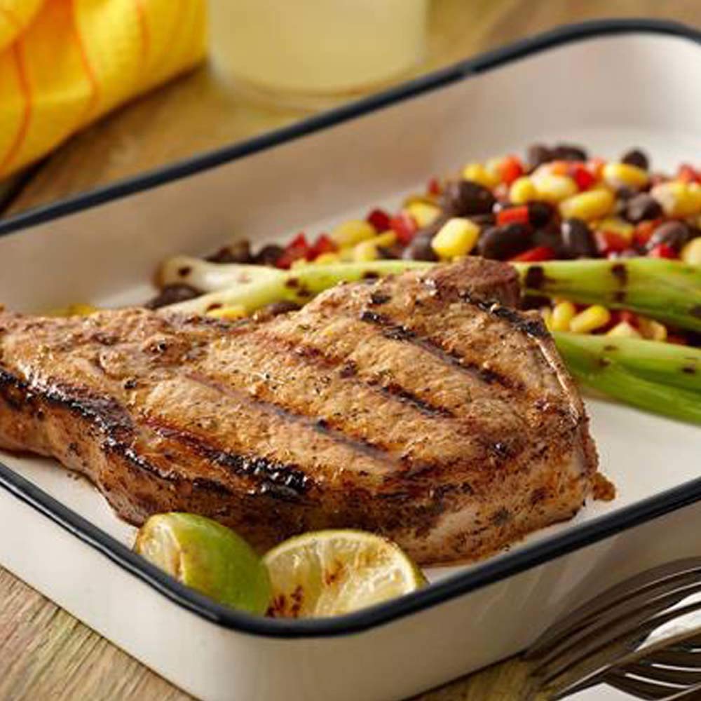 Steak on grill with Mojito Lime marinade flavor