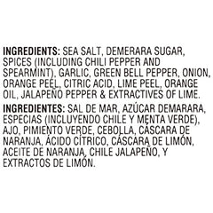 McCormick Grill Mates Mojito Lime seasoning ingredients label highlights mint and lime notes