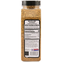 McCormick Grill Mates Mojito Lime seasoning jar on grill-ready shrimp tacos