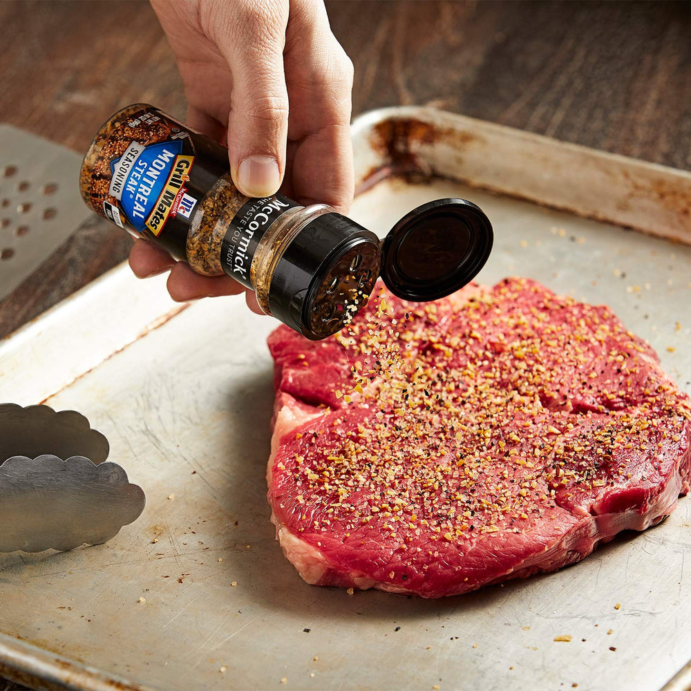 McCormick Grill Mates Montreal Chicken Seasoning bottle delivers juicy, herb-forward poultry flavor