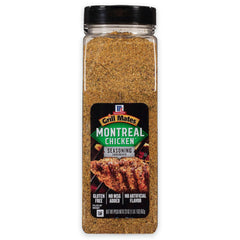 McCormick Grill Mates Montreal Chicken Seasoning bottle boosts bold chicken flavor