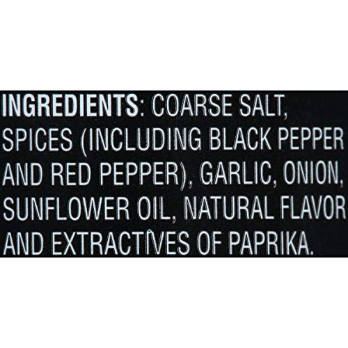 McCormick Grill Mates Montreal steak seasoning jar closeup highlights garlic and paprika.