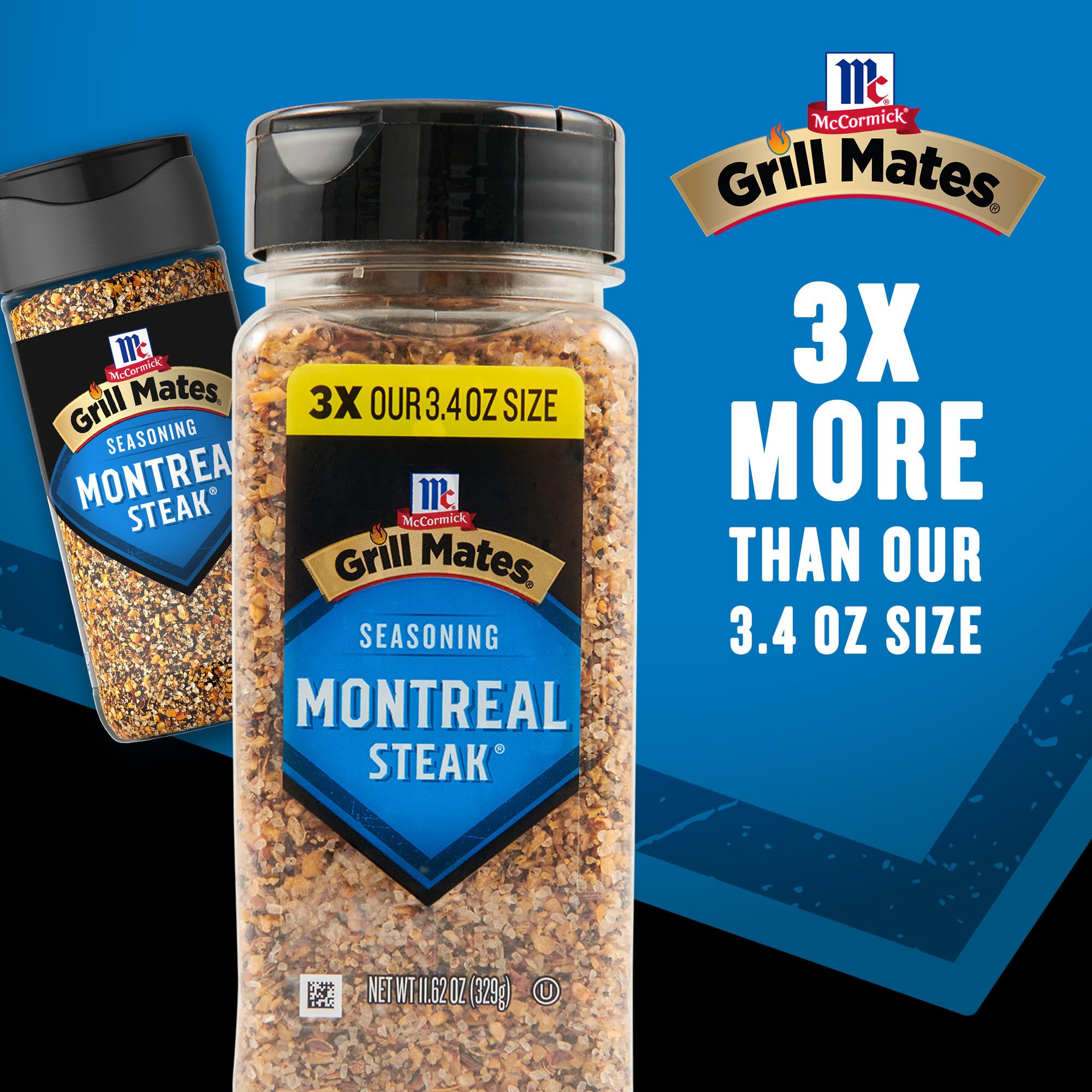 Montreal seasoning on pork chop delivers rich, peppery aroma.
