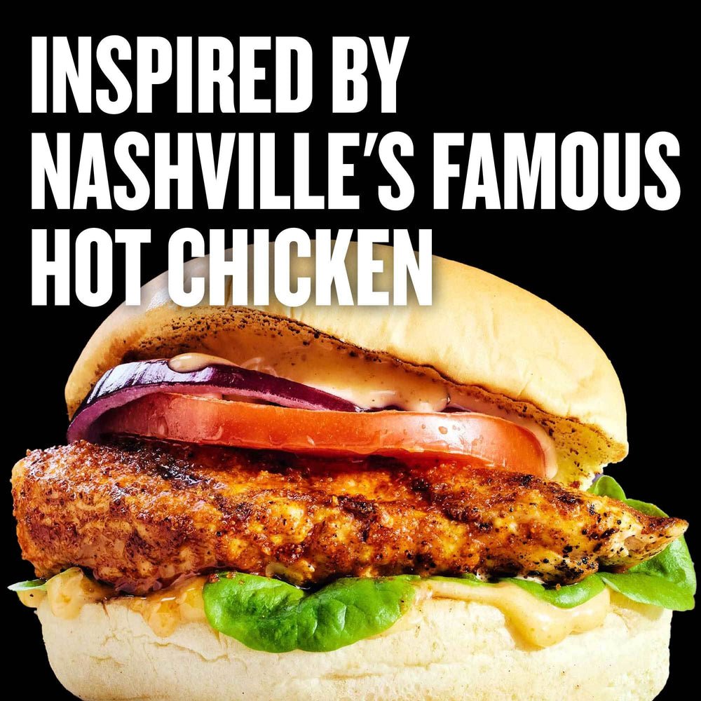 Nashville Hot seasoning label close-up highlighting the spice blend