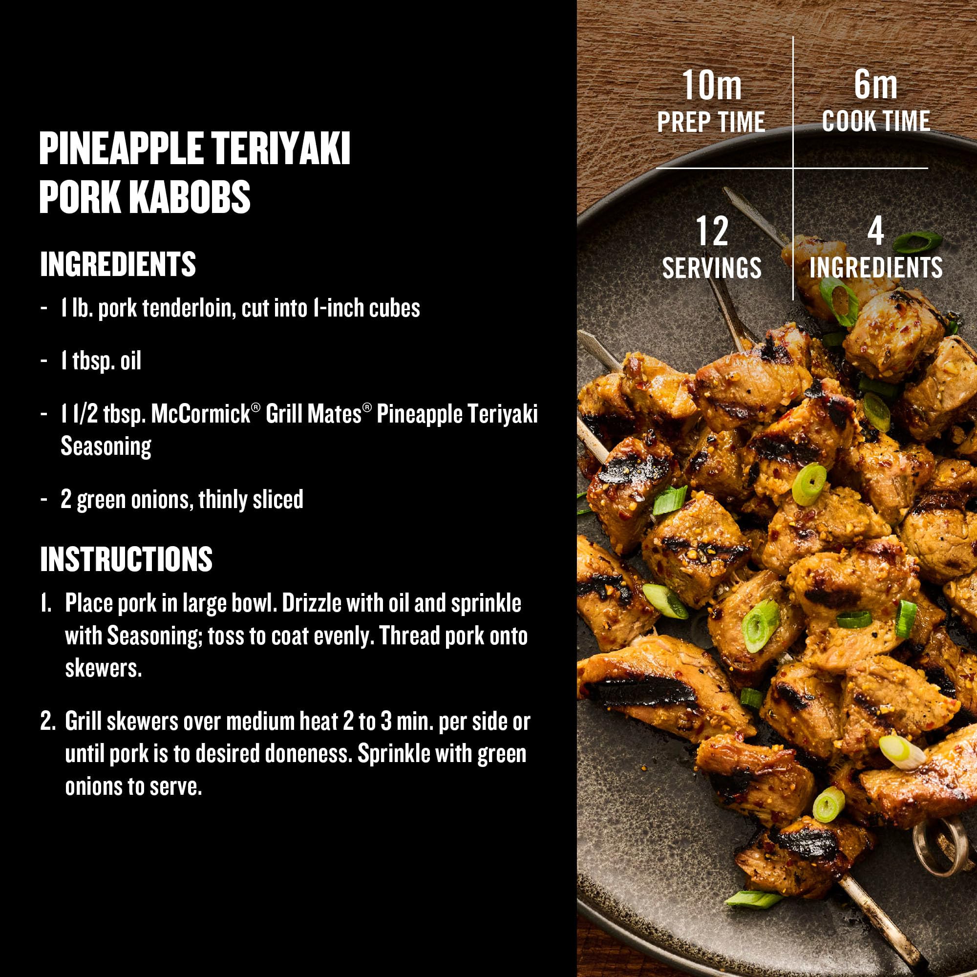 McCormick Grill Mates Pineapple Teriyaki culinary mix for air fryer dishes