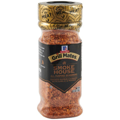 McCormick Grill Mates Smoked Paprika & Onion Seasoning jar adds bold aroma to grilled meat