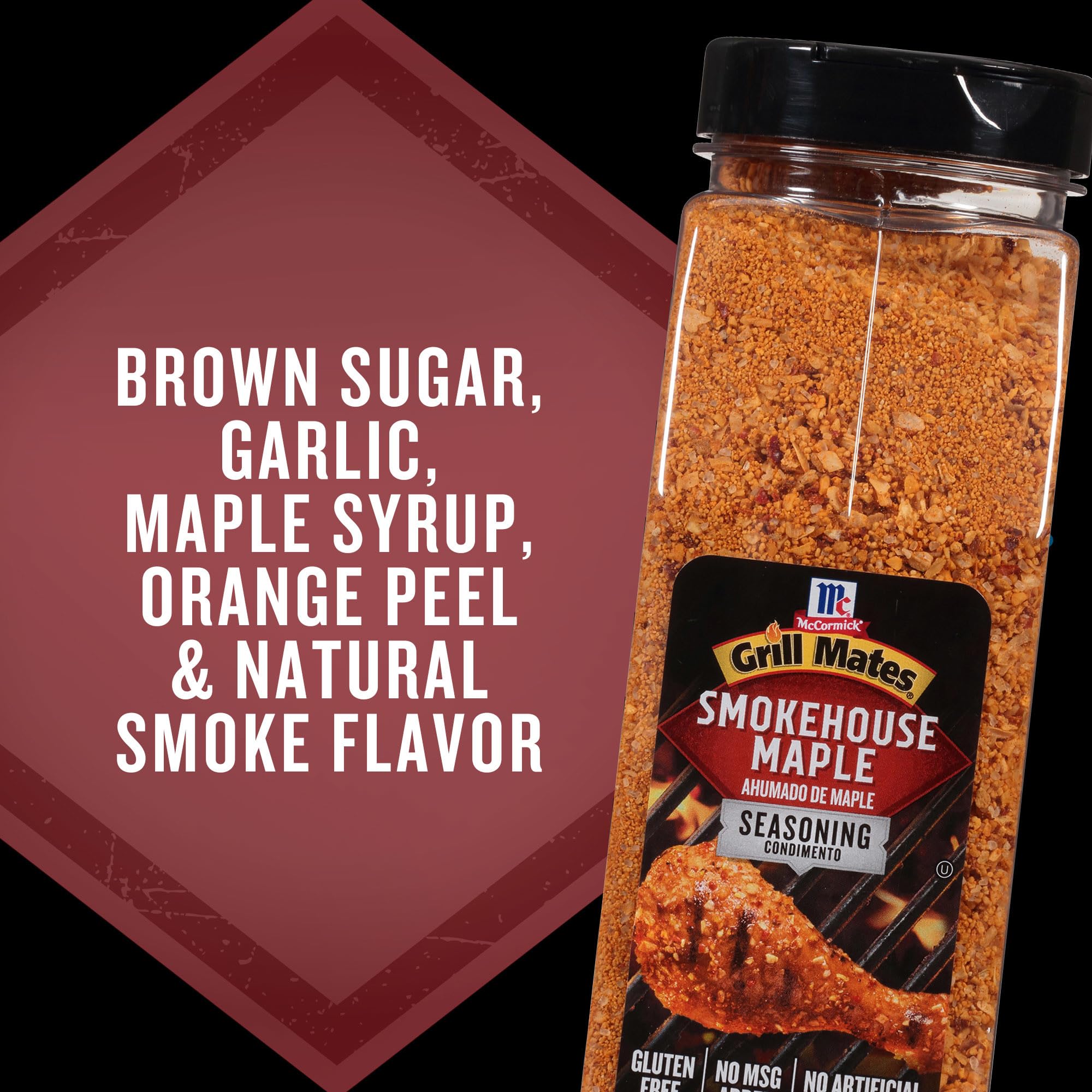 McCormick Grill Mates Smokehouse Maple garlic-onion mix layered for depth