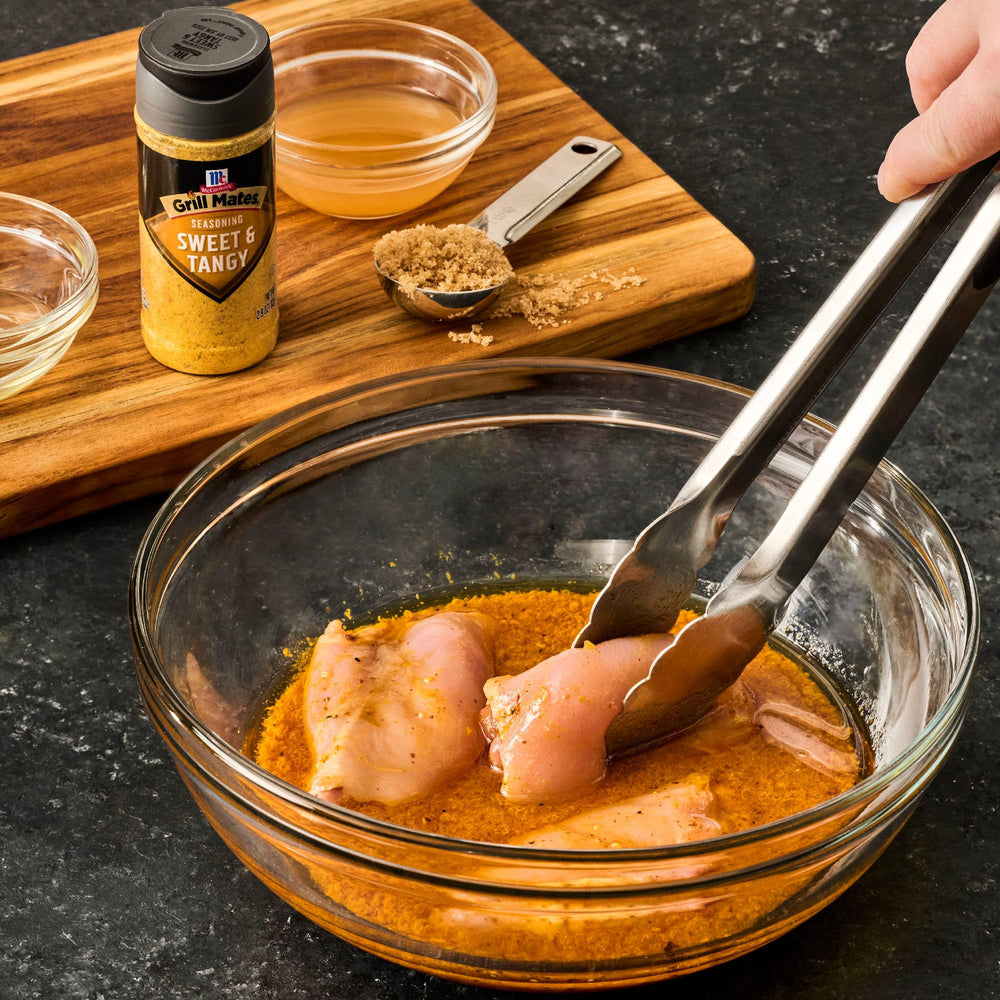 Vegetables take on smoky sweetness with McCormick Grill Mates Sweet Tangy seasoning.