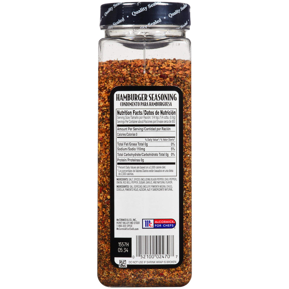 McCormick Grill Mates toasted onion and garlic bits deliver savory aroma to burgers